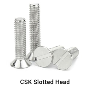 CSK Slotted Head