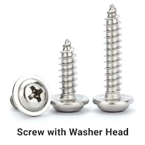 Screw With Washer Head